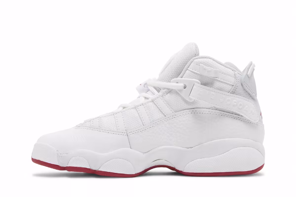 Air Jordan 6 Rings GS White Mystic Hibiscus, view 4