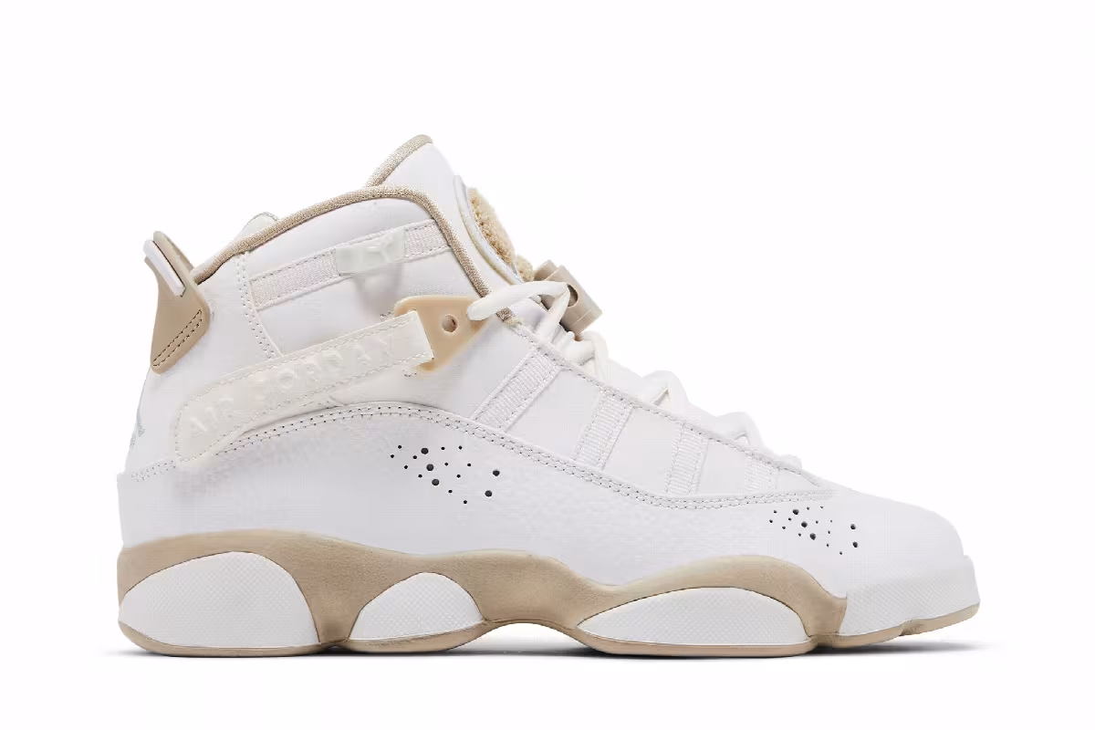 Air Jordan 6 Rings GS White Sand, view 2
