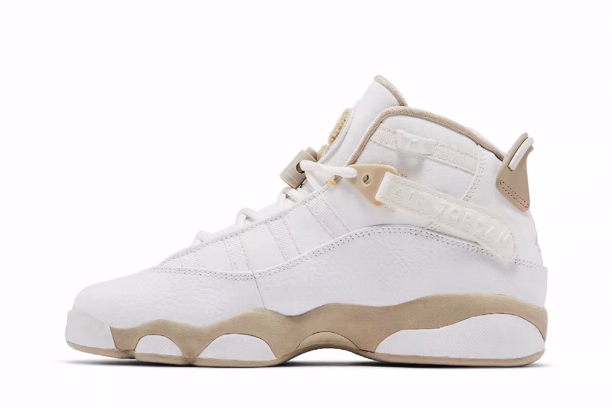 Air Jordan 6 Rings GS White Sand, view 4