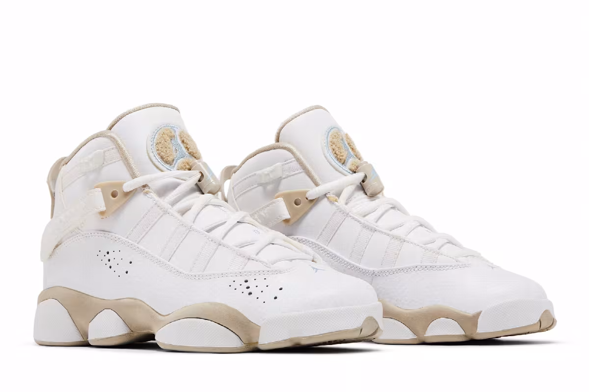 Air Jordan 6 Rings GS White Sand, view 9