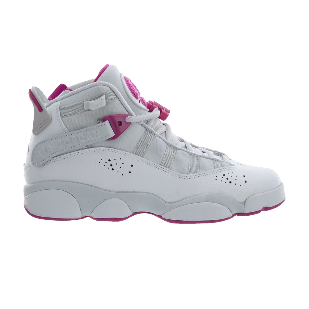 Air Jordan 6 Rings GS Platinum Fuchsia