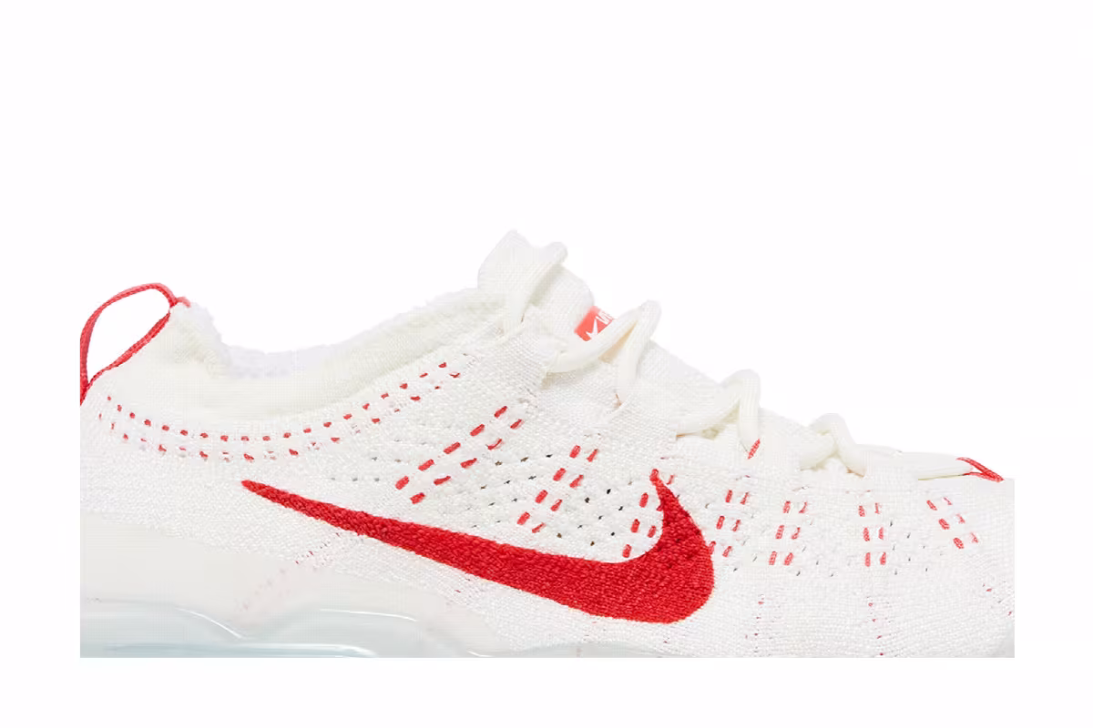 Nike Women's Air VaporMax 2023 Flyknit Sail Track Red, view 3