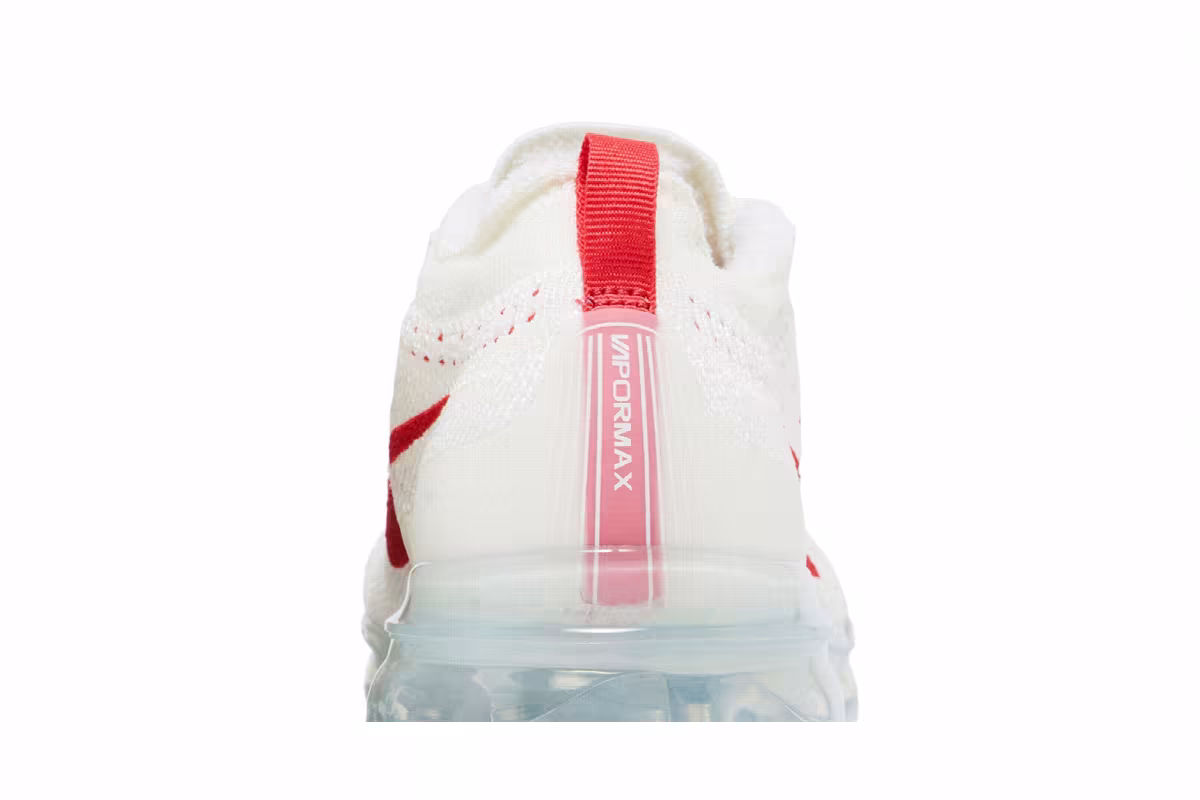 Nike Women's Air VaporMax 2023 Flyknit Sail Track Red, view 8