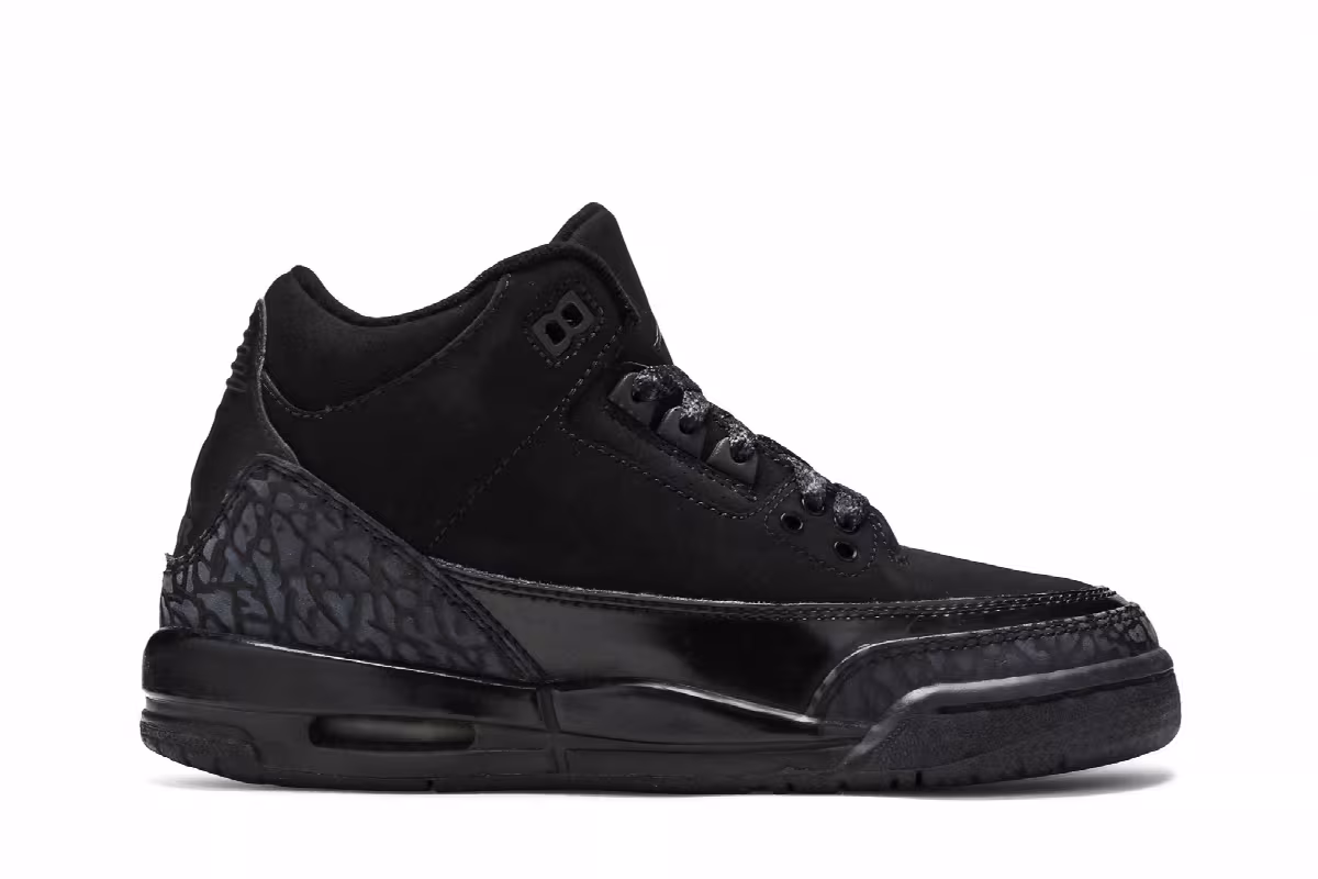 Air Jordan 3 GS Black Cat, view 2