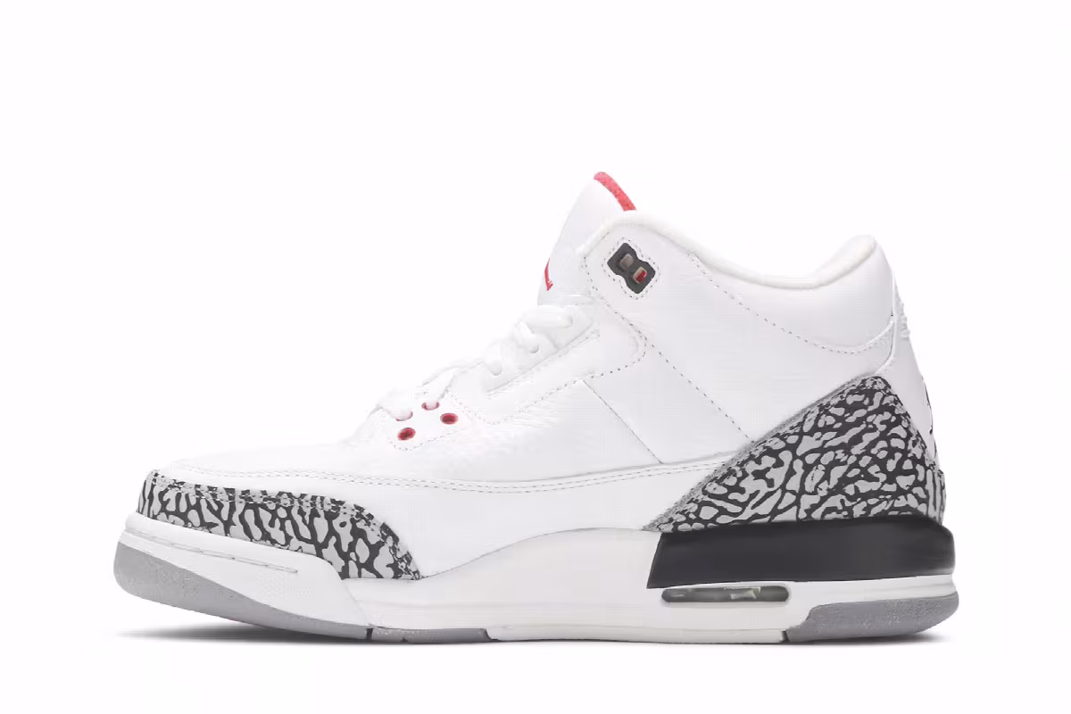 Air Jordan 3 GS White Cement 2011, view 4