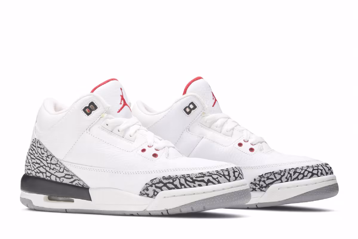 Air Jordan 3 GS White Cement 2011, view 9
