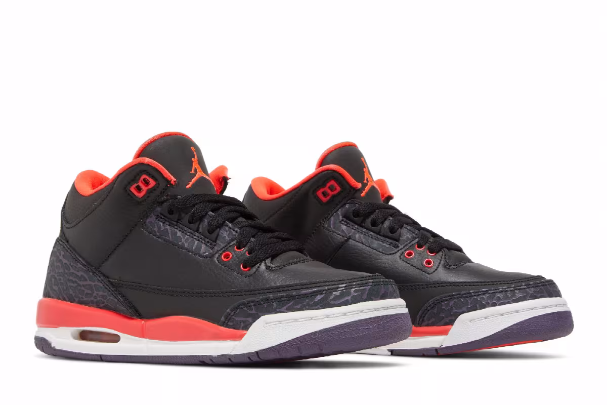 Air Jordan 3 GS Crimson, view 9