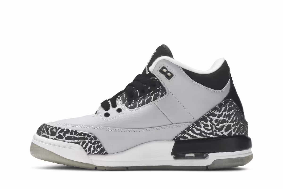 Air Jordan 3 BG Wolf Grey, view 4