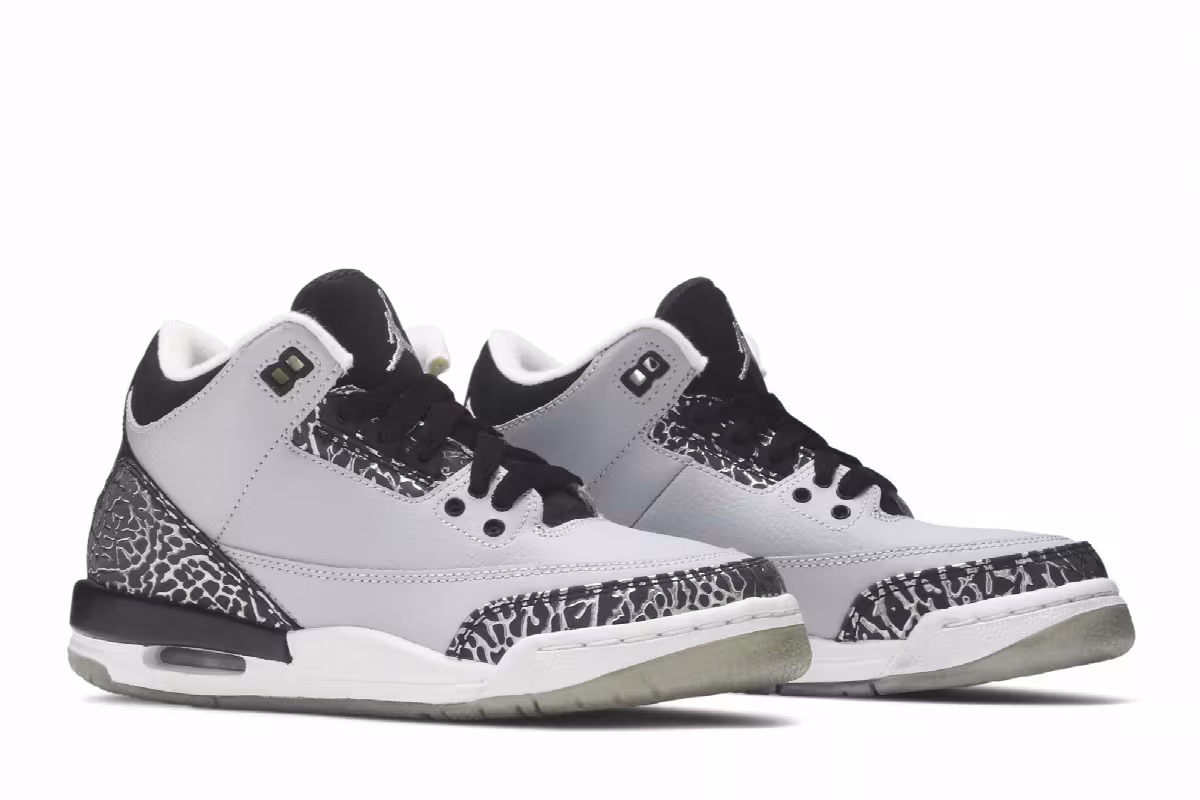 Air Jordan 3 BG Wolf Grey, view 9