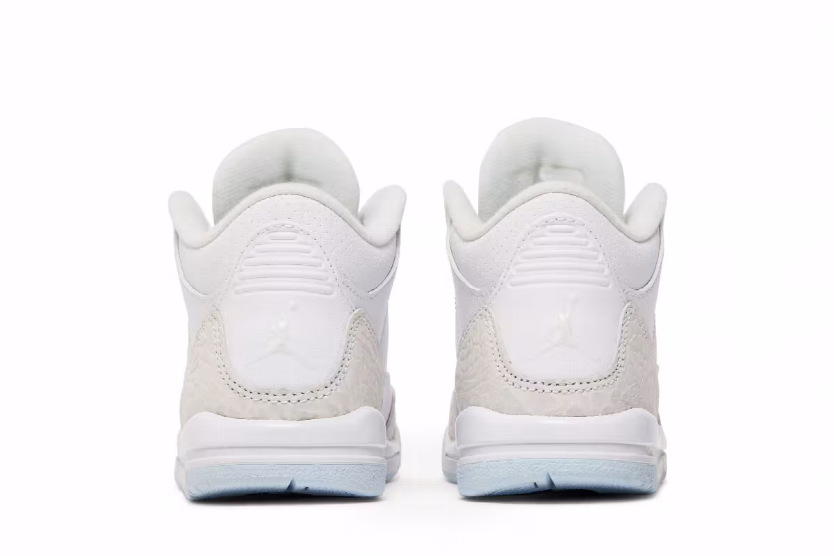 Air Jordan 3 PS Triple White, view 7