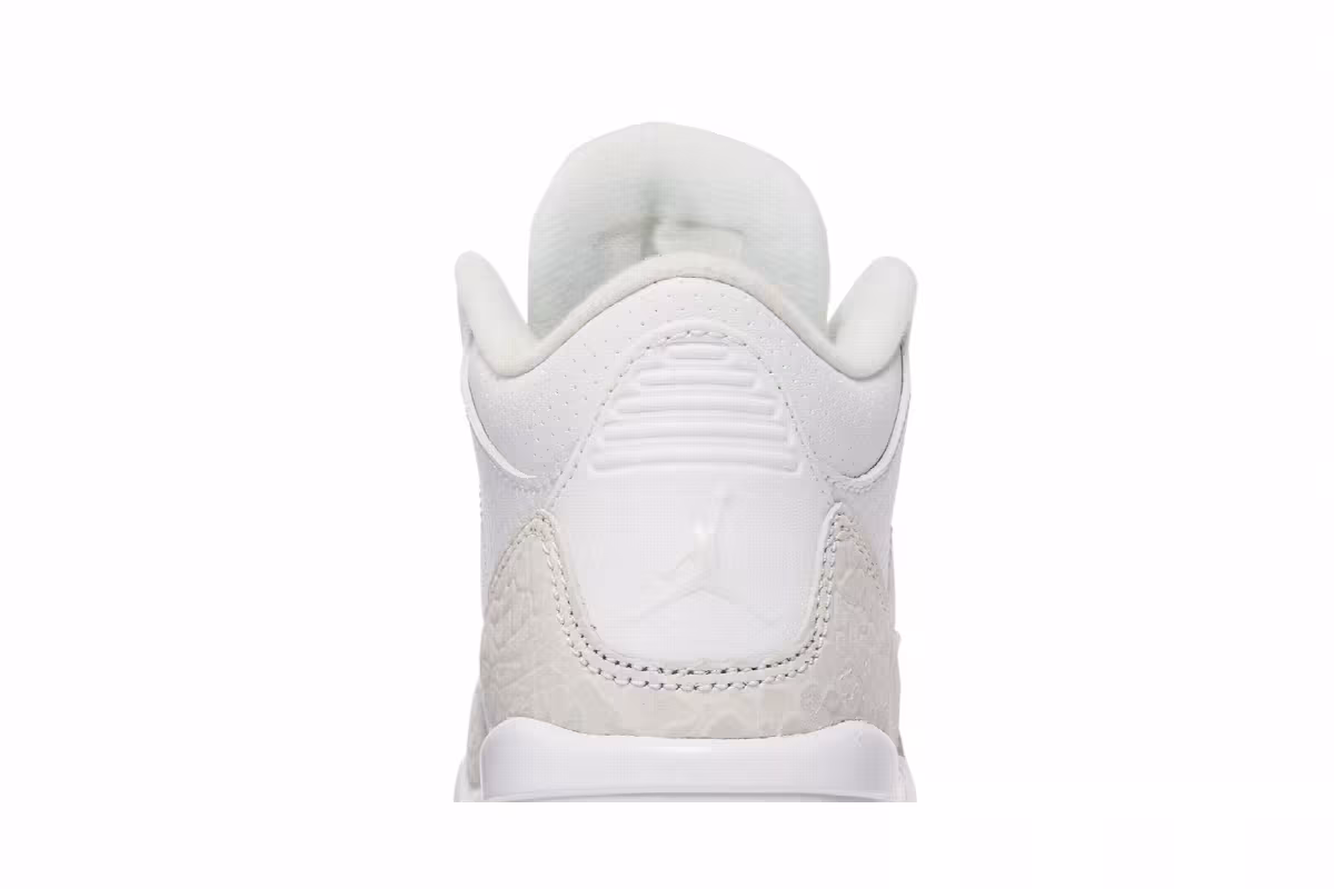Air Jordan 3 PS Triple White, view 8