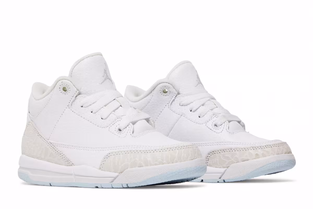 Air Jordan 3 PS Triple White, view 9