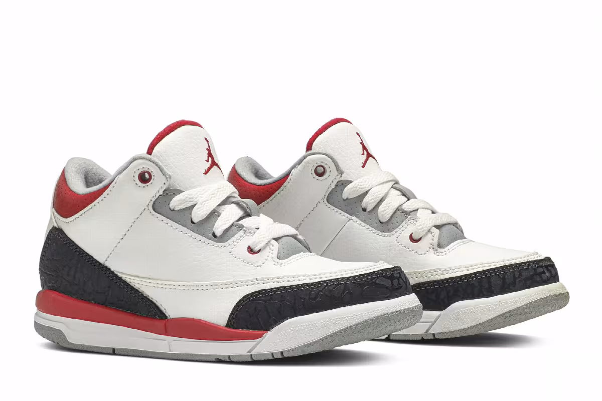 Air Jordan 3 PS White Fire Red 2013, view 9