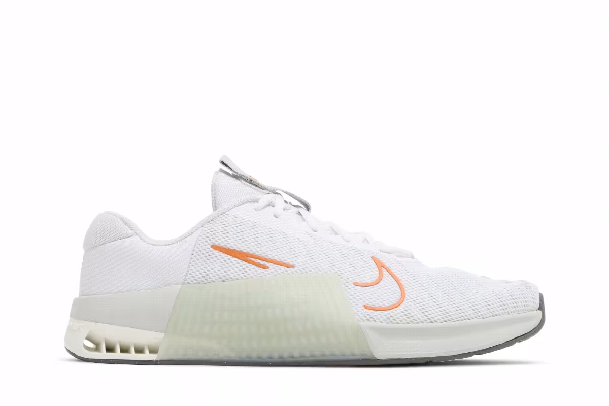 Nike Metcon 9 White Bright Mandarin, view 2