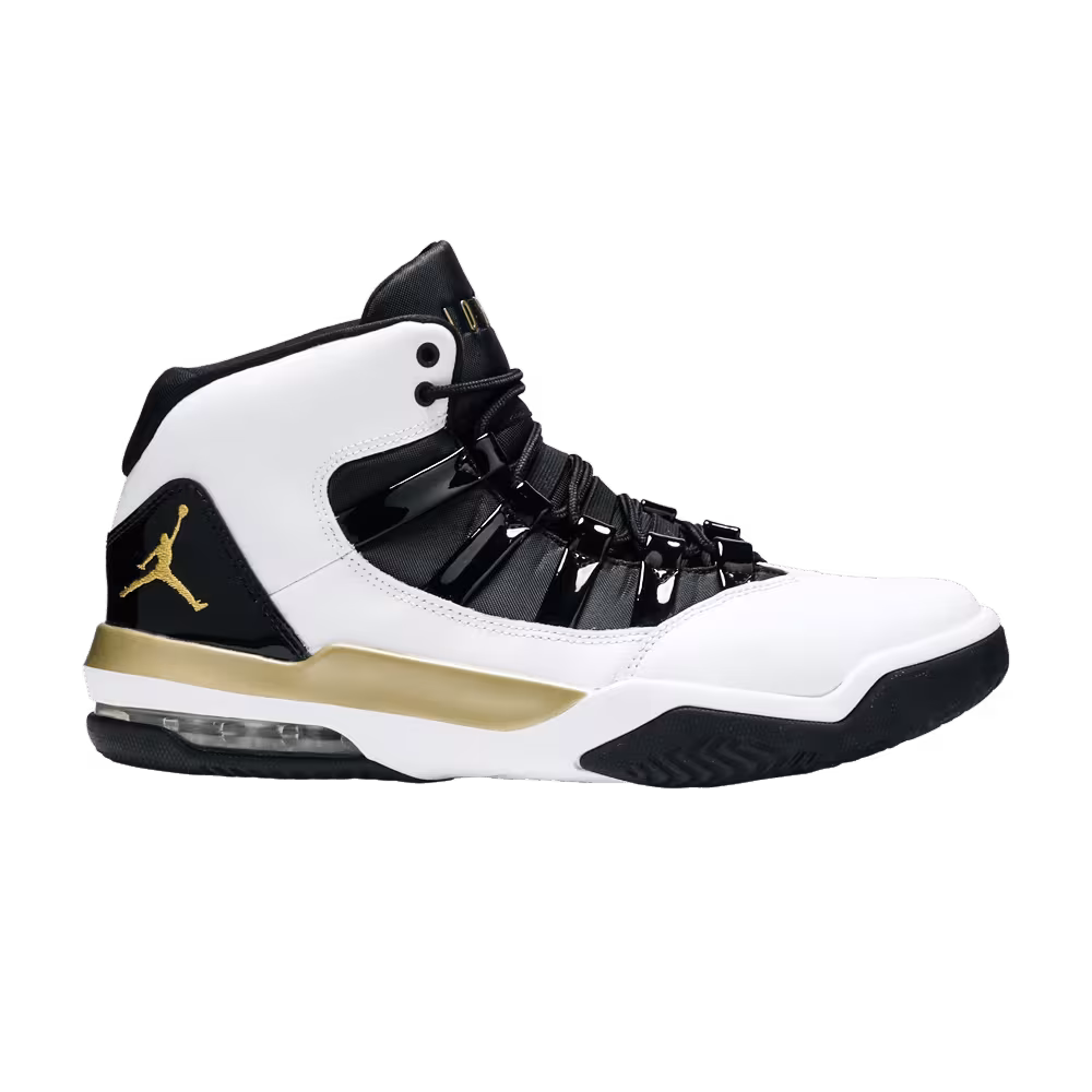 Air Jordan Max Aura White Black Gold