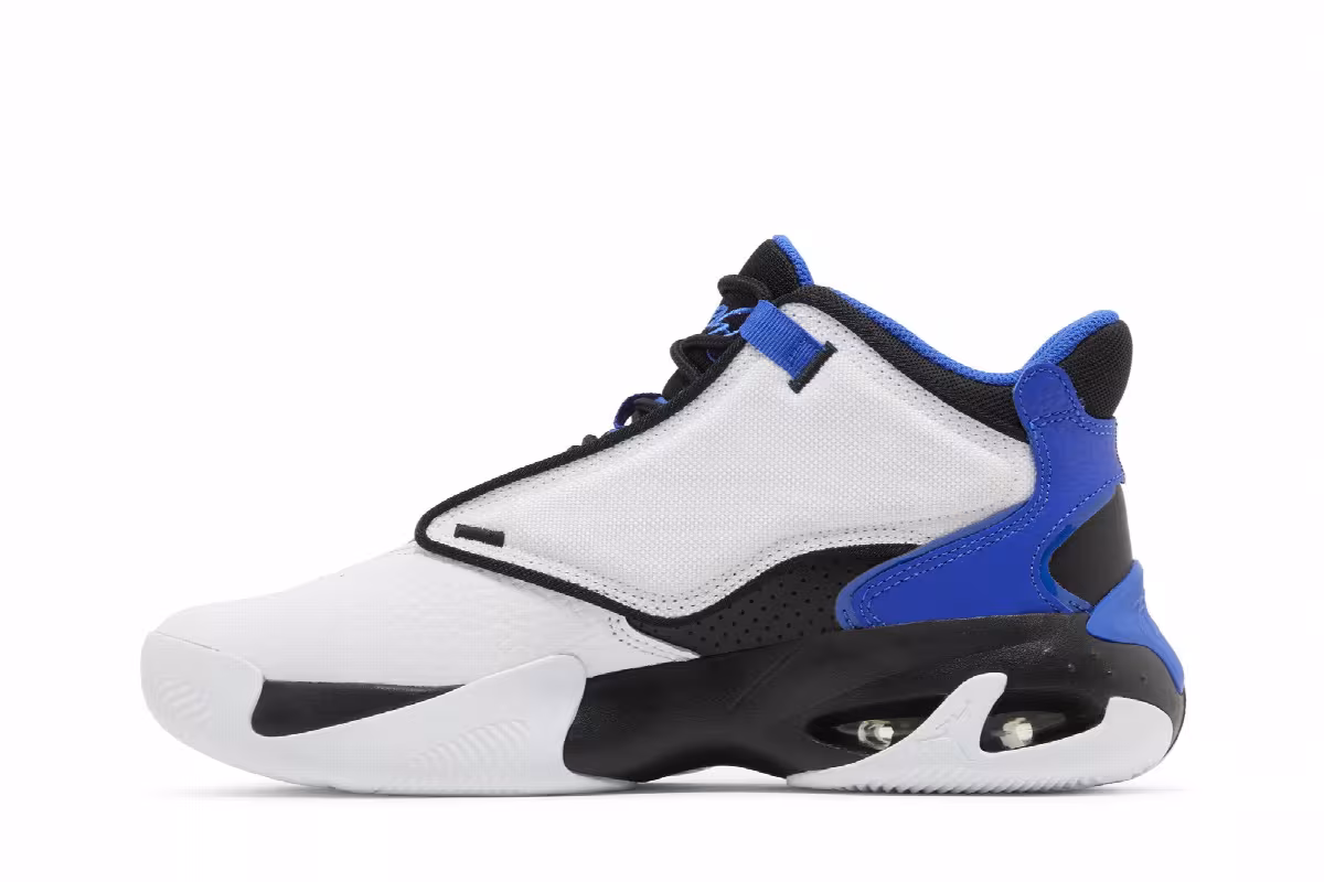 Air Jordan Max Aura 4 White Hyper Royal, view 4