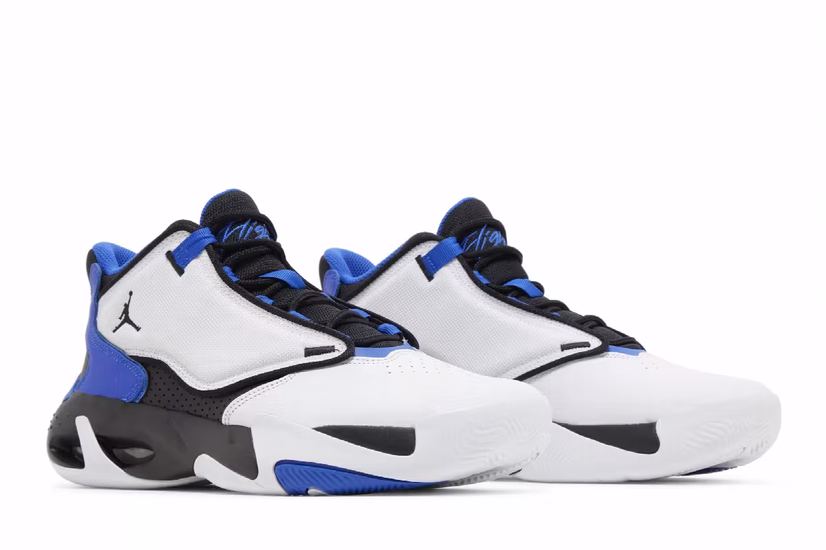 Air Jordan Max Aura 4 White Hyper Royal, view 9