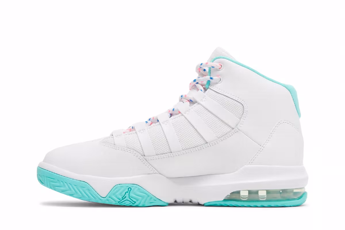 Air Jordan Max Aura GS White Aurora Green, view 4
