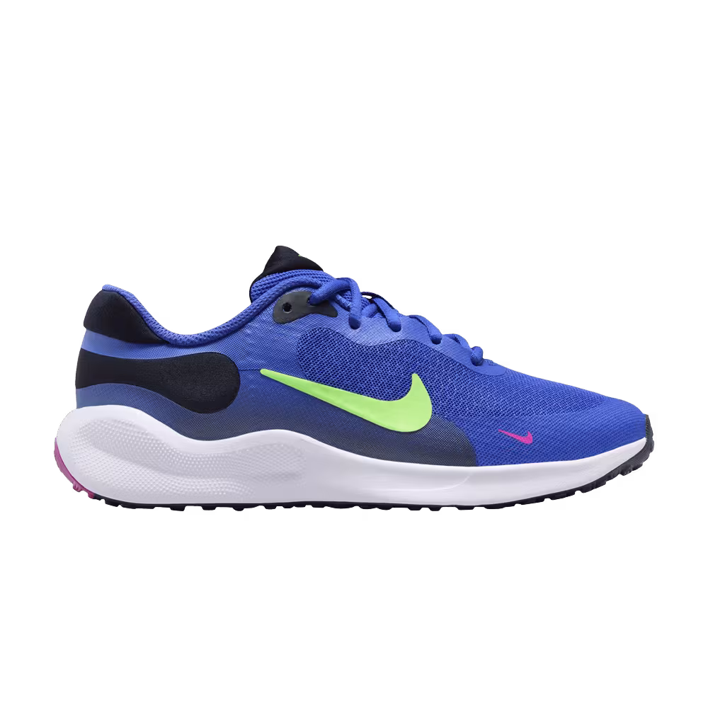 Nike Revolution 7 GS Ultramarine Lime Blast