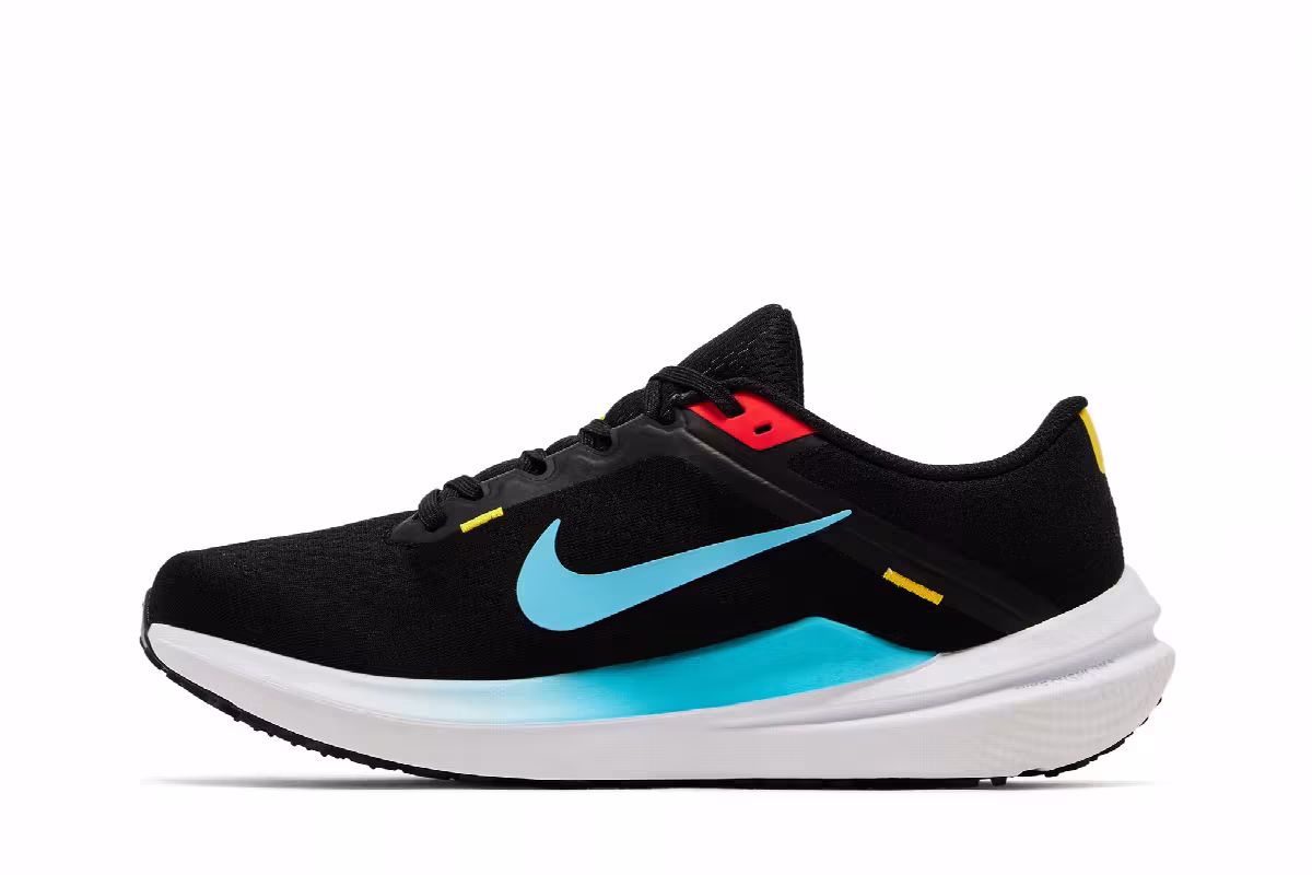 Nike Women's Winflo 10 Black Baltic Blue, view 4