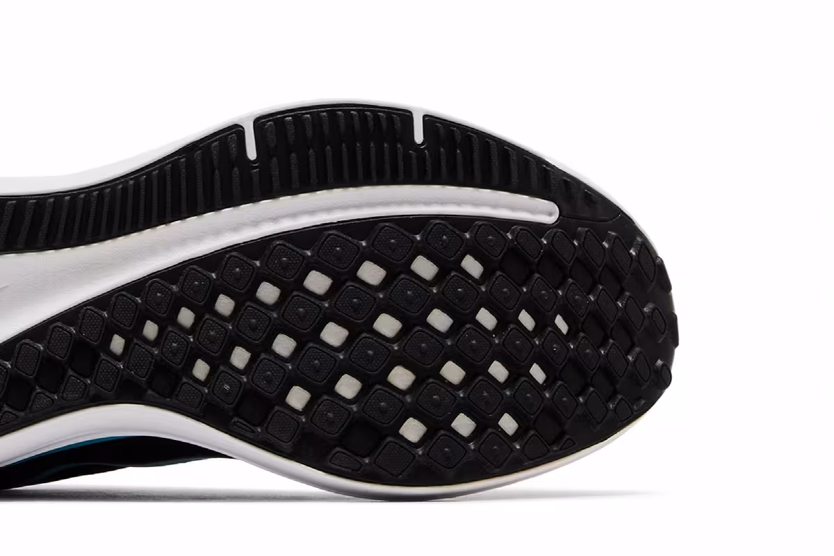 Nike Women's Winflo 10 Black Baltic Blue, view 6