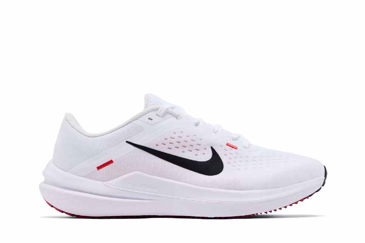 Nike Winflo 10 White Black Crimson, view 2