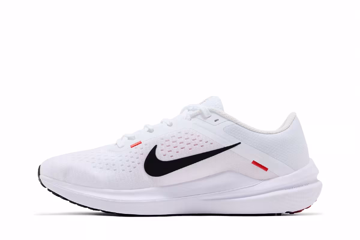 Nike Winflo 10 White Black Crimson, view 4