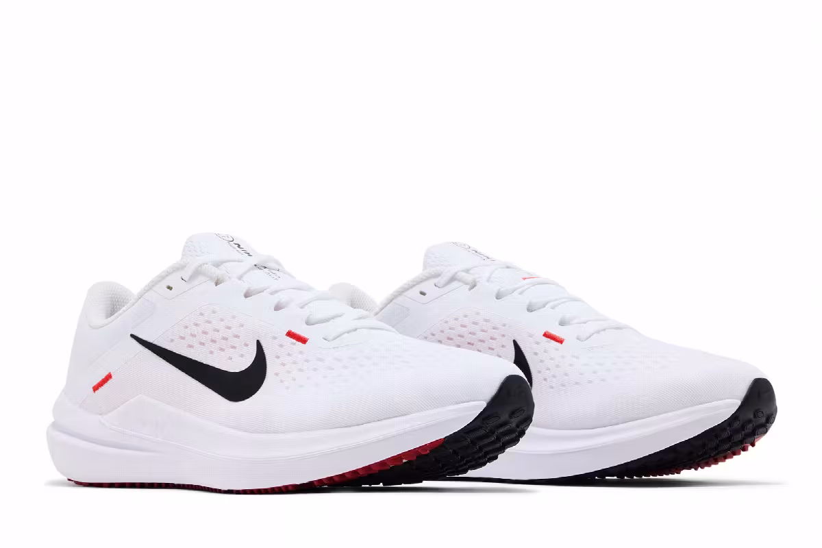 Nike Winflo 10 White Black Crimson, view 9