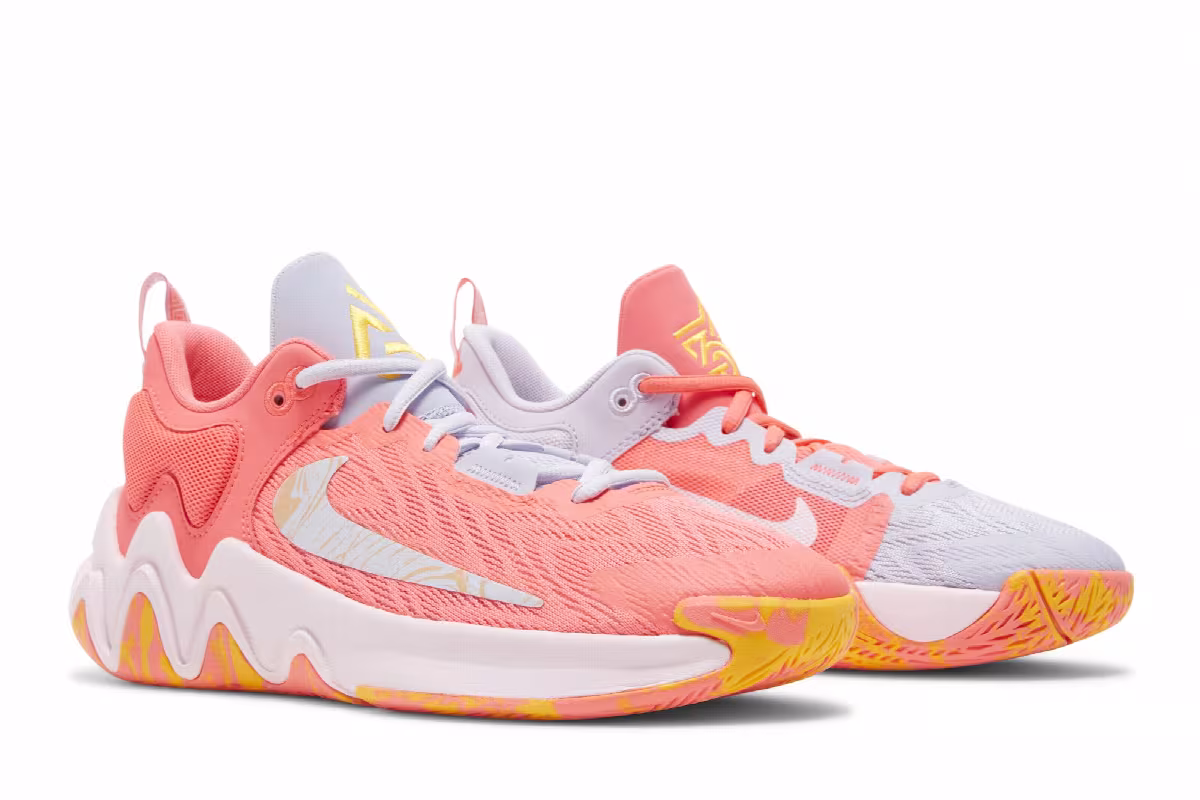 Nike Giannis Immortality 2 GS Hot Punch Mismatched, view 9