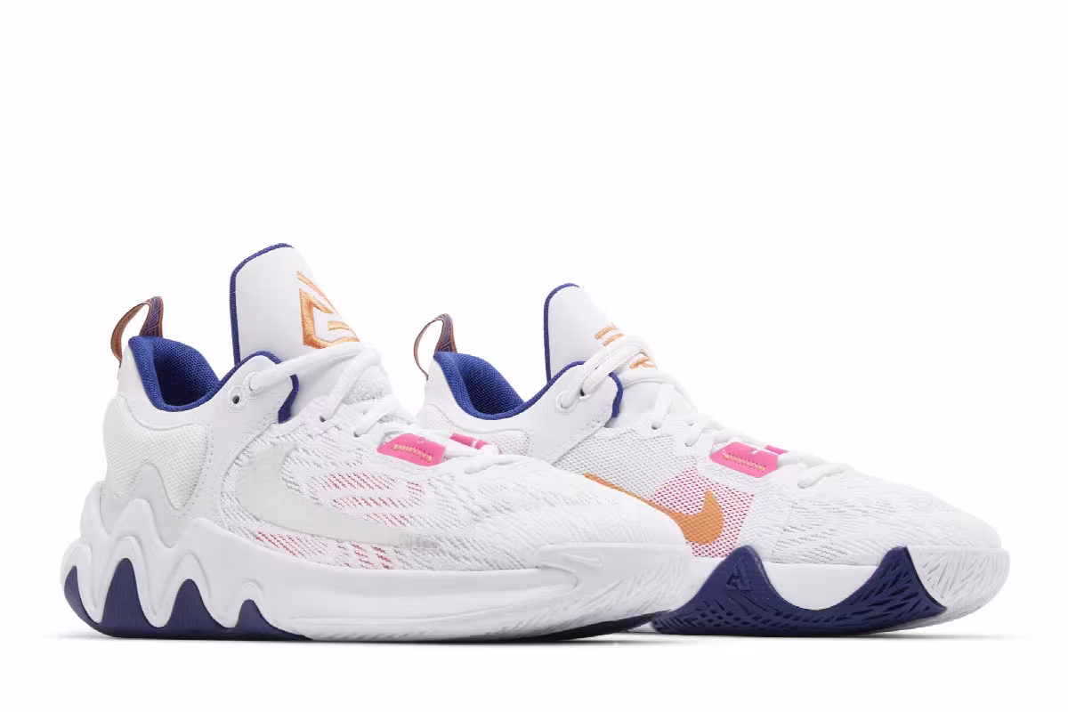 Nike Giannis Immortality 2 GS White Deep Royal, view 9