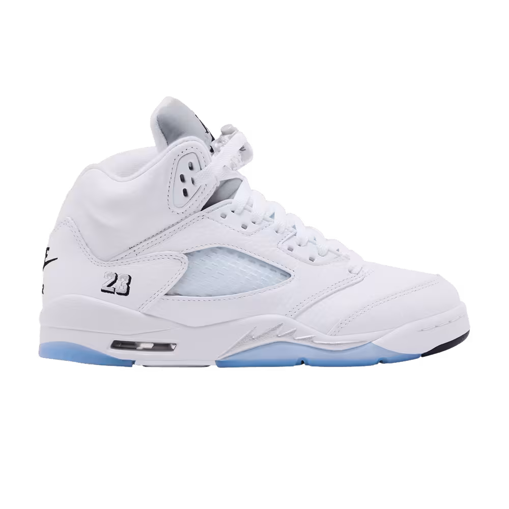 Air Jordan 5 GS White Metallic