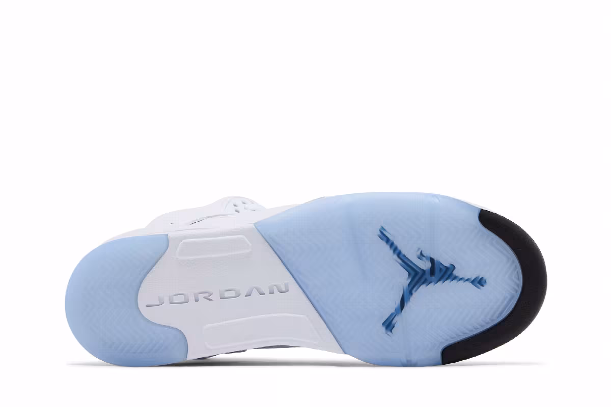 Air Jordan 5 GS White Metallic, view 5