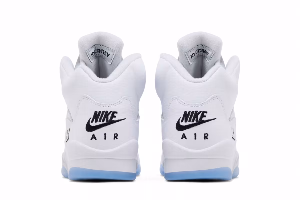Air Jordan 5 GS White Metallic, view 7
