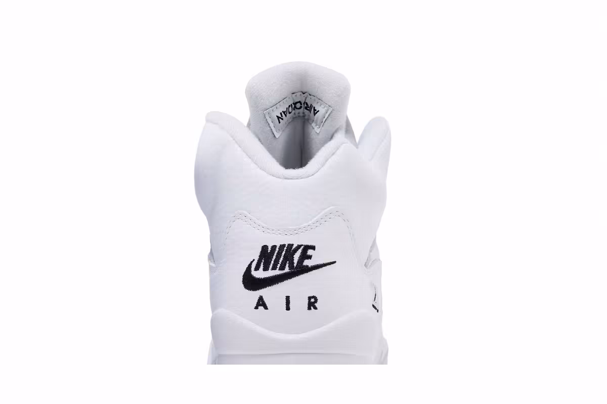 Air Jordan 5 GS White Metallic, view 8