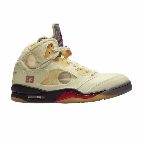 Off-White x Air Jordan 5 SP 'Sail' Sample