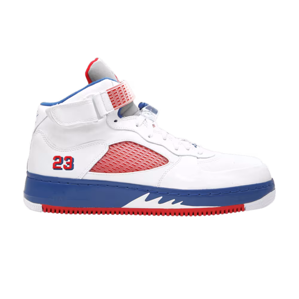 Air Jordan 5 Fusion Varsity Red Blue Ribbon