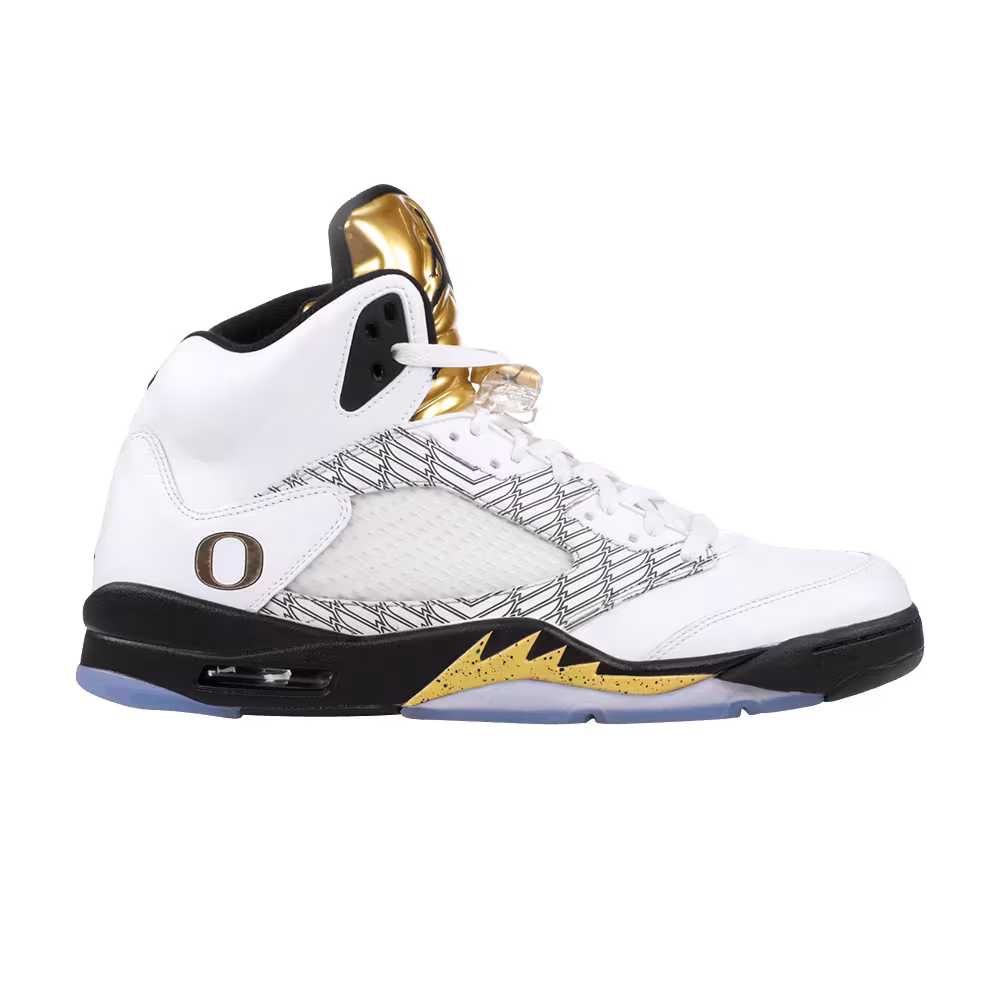 Air Jordan 5 PE Oregon Ducks Olympic Gold