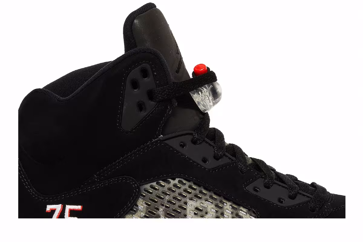 Paris Saint-Germain x Air Jordan 5 Black, view 3
