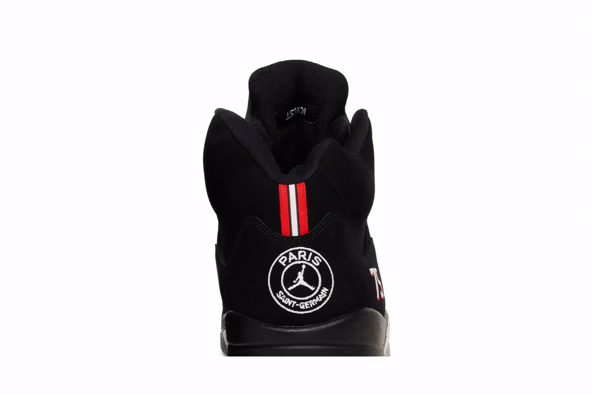 Paris Saint-Germain x Air Jordan 5 Black, view 8