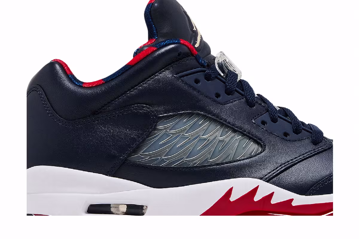 Air Jordan 5 Low Golf Obsidian Red, view 3