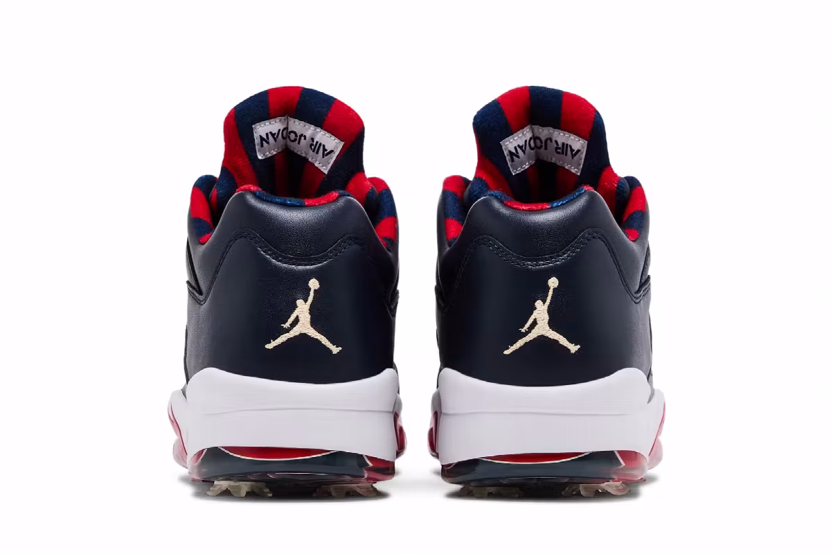 Air Jordan 5 Low Golf Obsidian Red, view 7