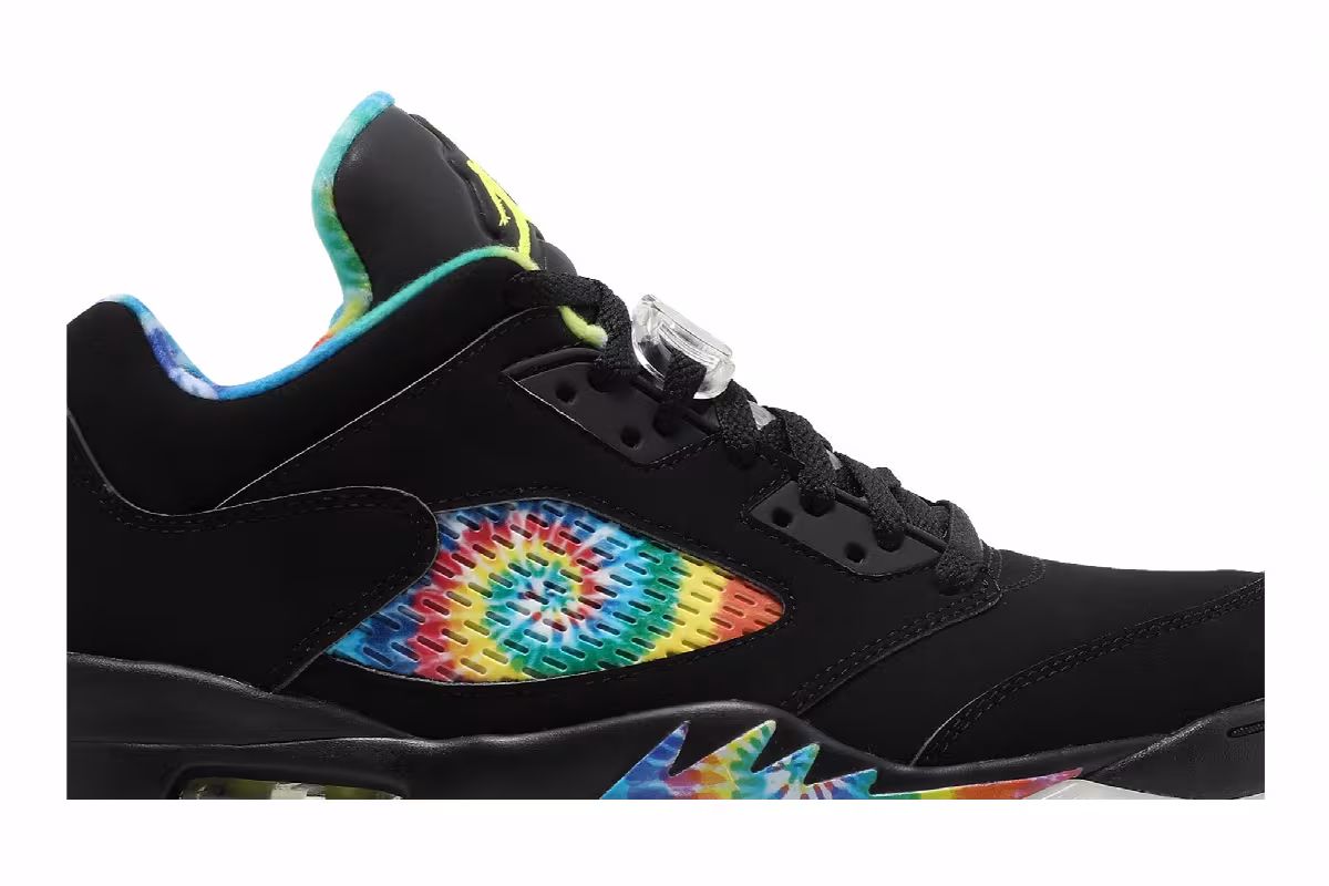 Air Jordan 5 Low Golf Peace & Love - Black, view 3
