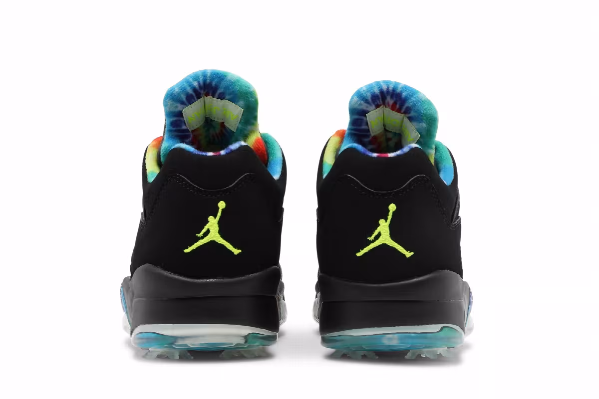 Air Jordan 5 Low Golf Peace & Love - Black, view 7