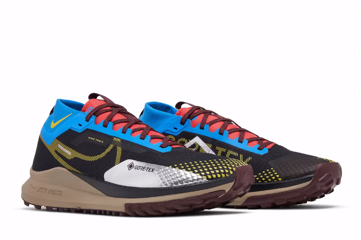 Nike React Pegasus Trail 4 GORE-TEX Black Vivid Sulfur, view 9