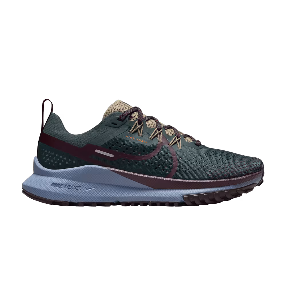 Nike Women's React Pegasus Trail 4 Deep Jungle Night Maroon