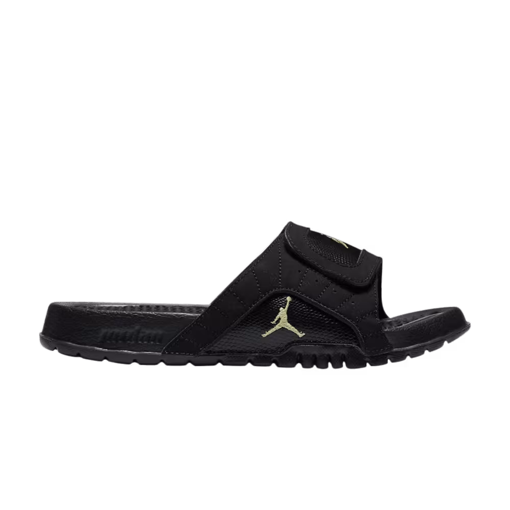 Air Jordan Hydro 12 GS Slide Black Metallic Gold