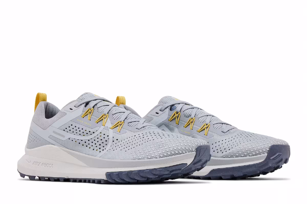 Nike React Pegasus Trail 4 Wolf Grey Saturn Gold, view 9
