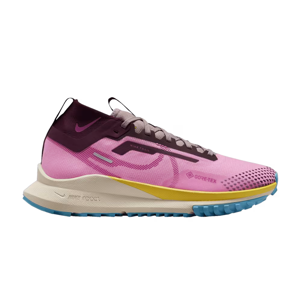 Nike Women's React Pegasus Trail 4 GORE-TEX Pink Spell Night Maroon