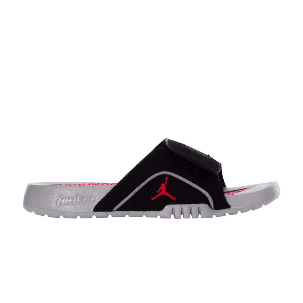 Air Jordan Hydro 4 Slide GS Black Cement Grey