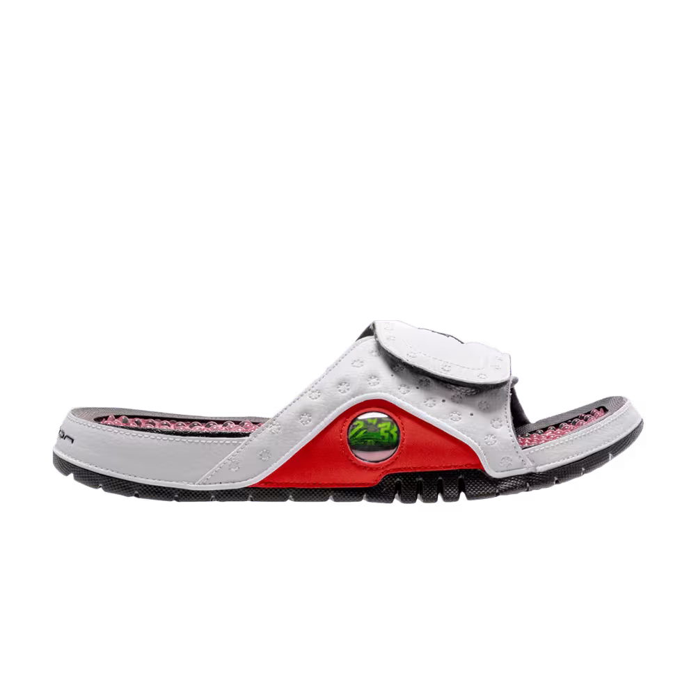 Air Jordan Hydro 13 White Black Red